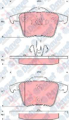 05P1234 Fren Balata Arka Volvo Xc90 I 2.5 T 2002-2014 / Volvo Xc90 I 3.2i 2002-2014